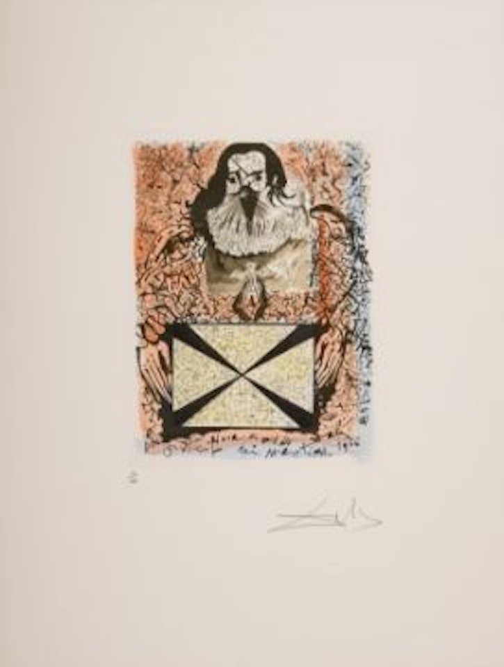 Portait aux Signatures, from Calderón (Field 73-1N; Michler & Löpsinger 525) by Salvador Dali