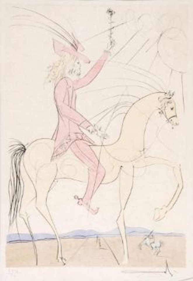 Amazone & Cavalier à la Rose (f.73-17AB) by Salvador Dali