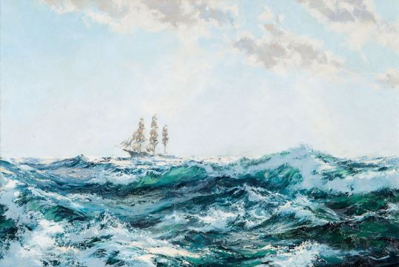 The Sprinkled Foam by Montague Dawson