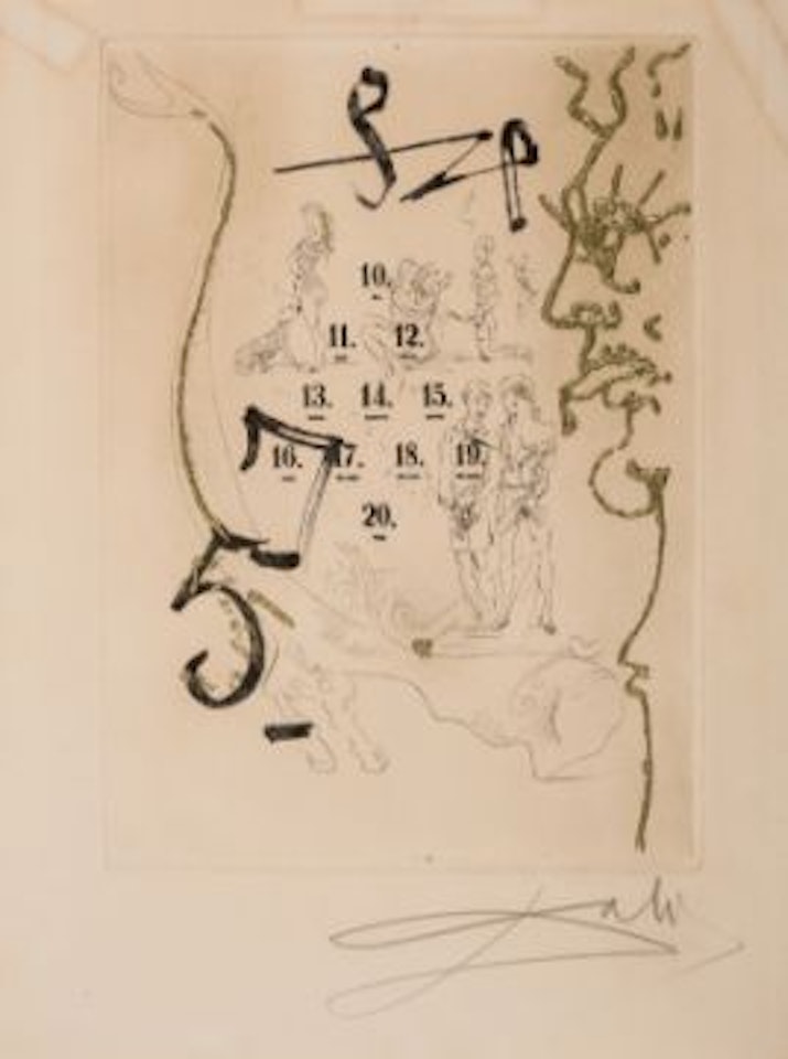 From Les Amours Jaunes (Field 74-15J; Michler & Löpsinger 693) by Salvador Dali
