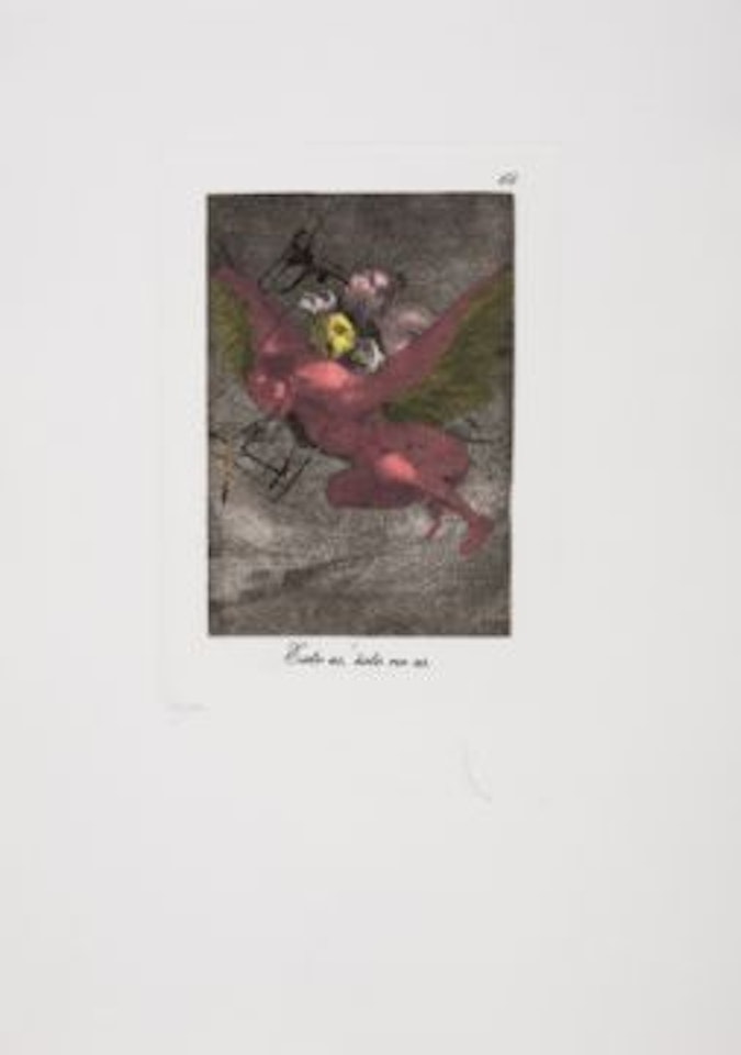 Plate 64, from Les Caprices de Goya (Field 77-3-17; M&L 911) by Salvador Dali