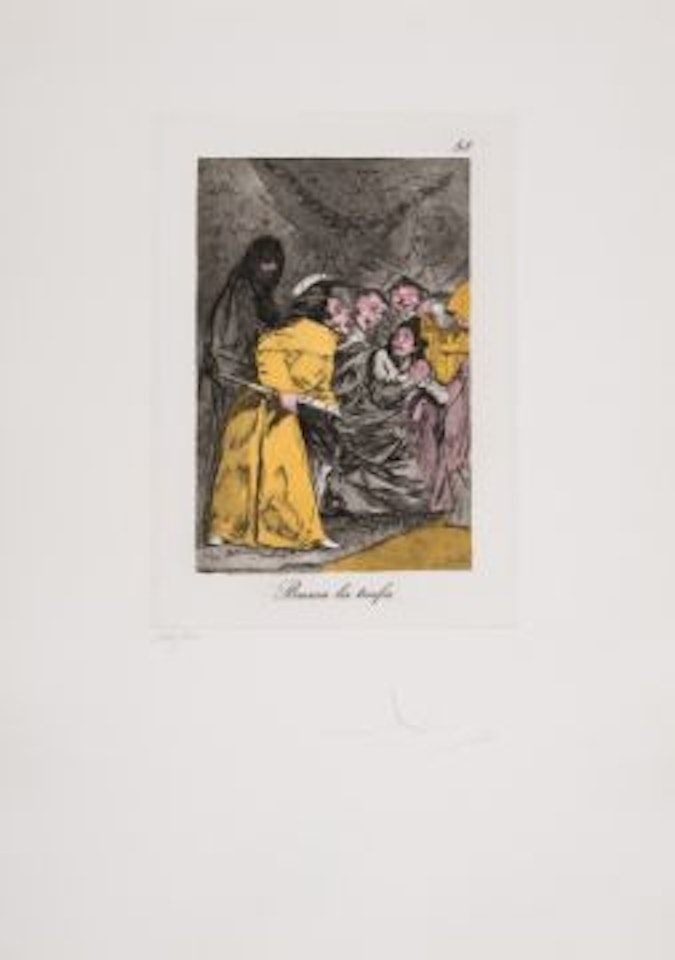 Plate 58, from Les Caprices de Goya (Field 77-3-33; M&L 905) by Salvador Dali