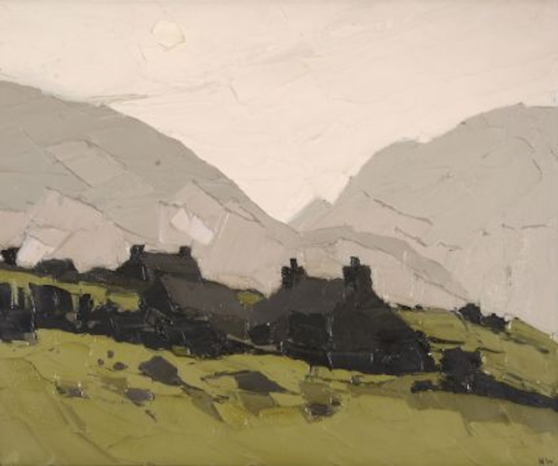Pencarnisiog; " I"m so rooted in Wales and my family has been here for so long that I paint both the people and the landscape instinctively " by Kyffin Williams