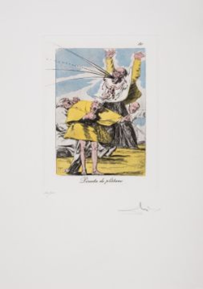 Plate 80, from Les Caprices de Goya (Field 77-3-1; M&L 927) by Salvador Dali