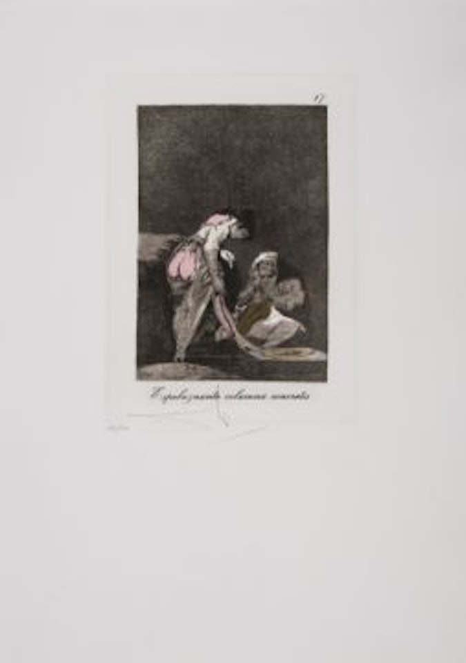 Plate 17, from Les Caprices de Goya (Field 77-3-64; M&L 864) by Salvador Dali