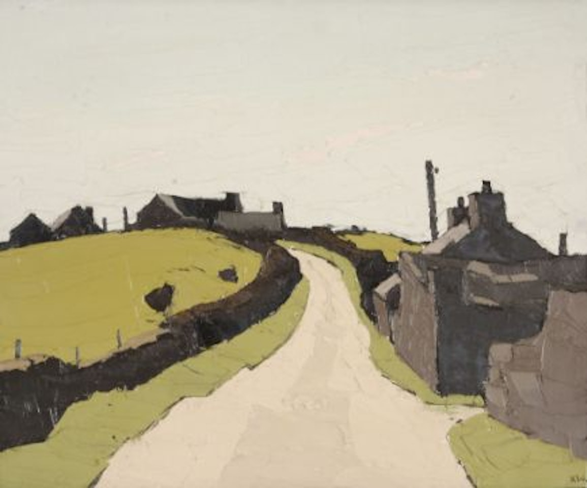 Farms above Waunfawr by Kyffin Williams