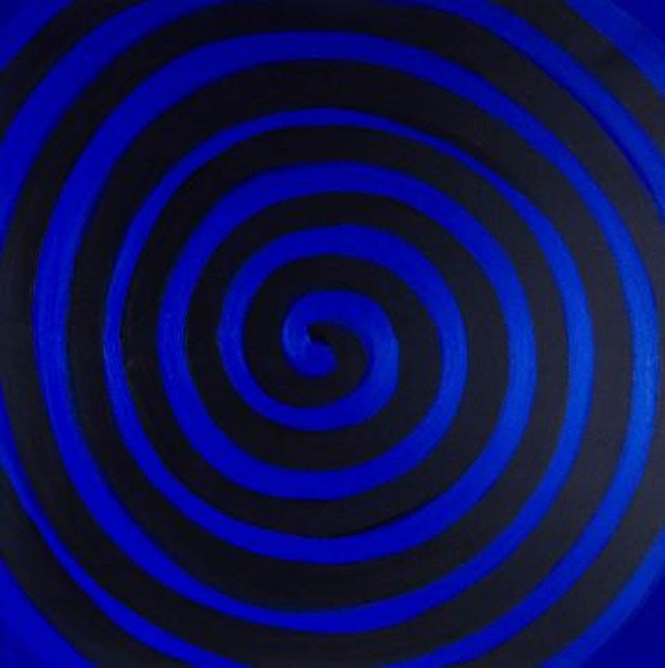 Cobalt + Black Spiral by Terry Frost