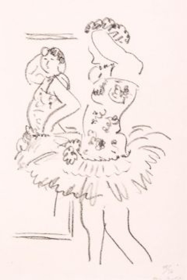 Danseuse au miroir (d.492) by Henri Matisse