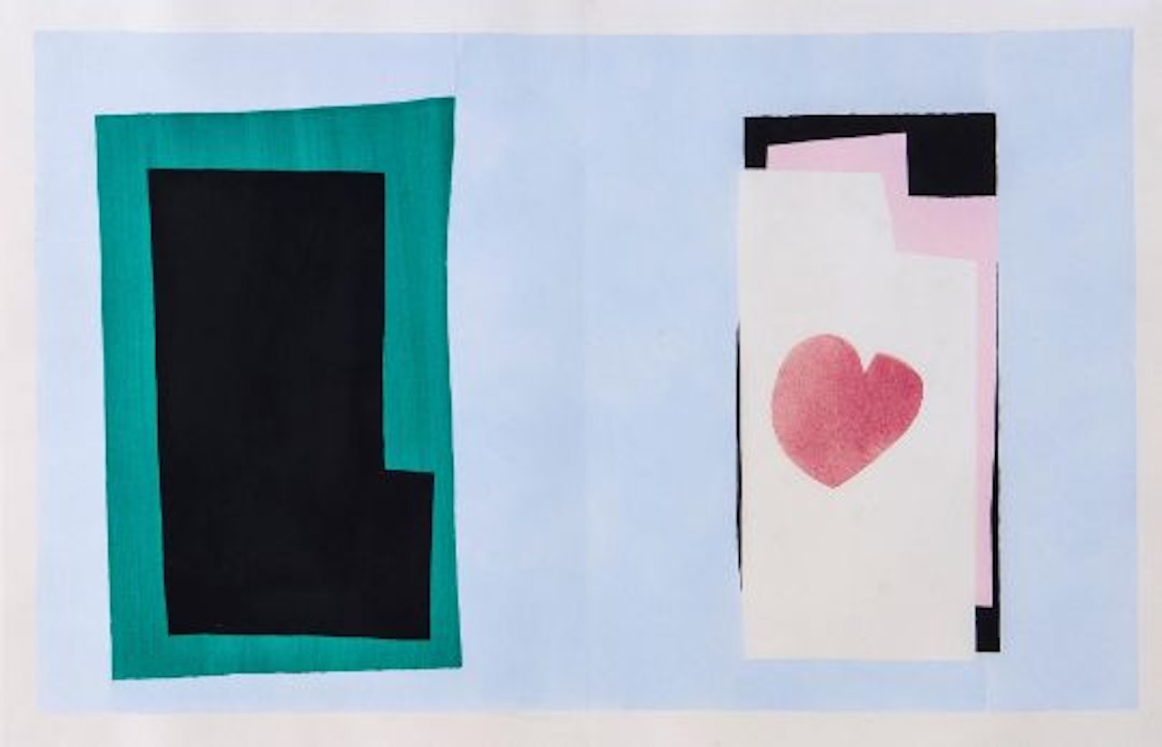 Le Coeur; Plate VII pochoir by Henri Matisse