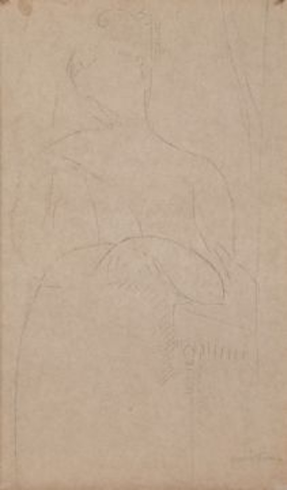 Femme Accoudée (Portrait de Madame Zborowska) by Amedeo Modigliani