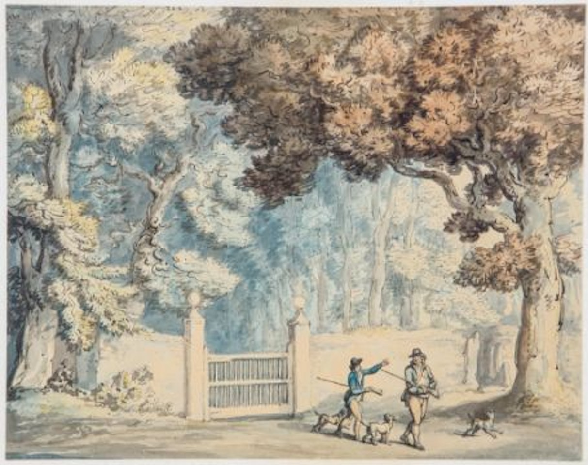 Two sportsmen by Thomas Rowlandson