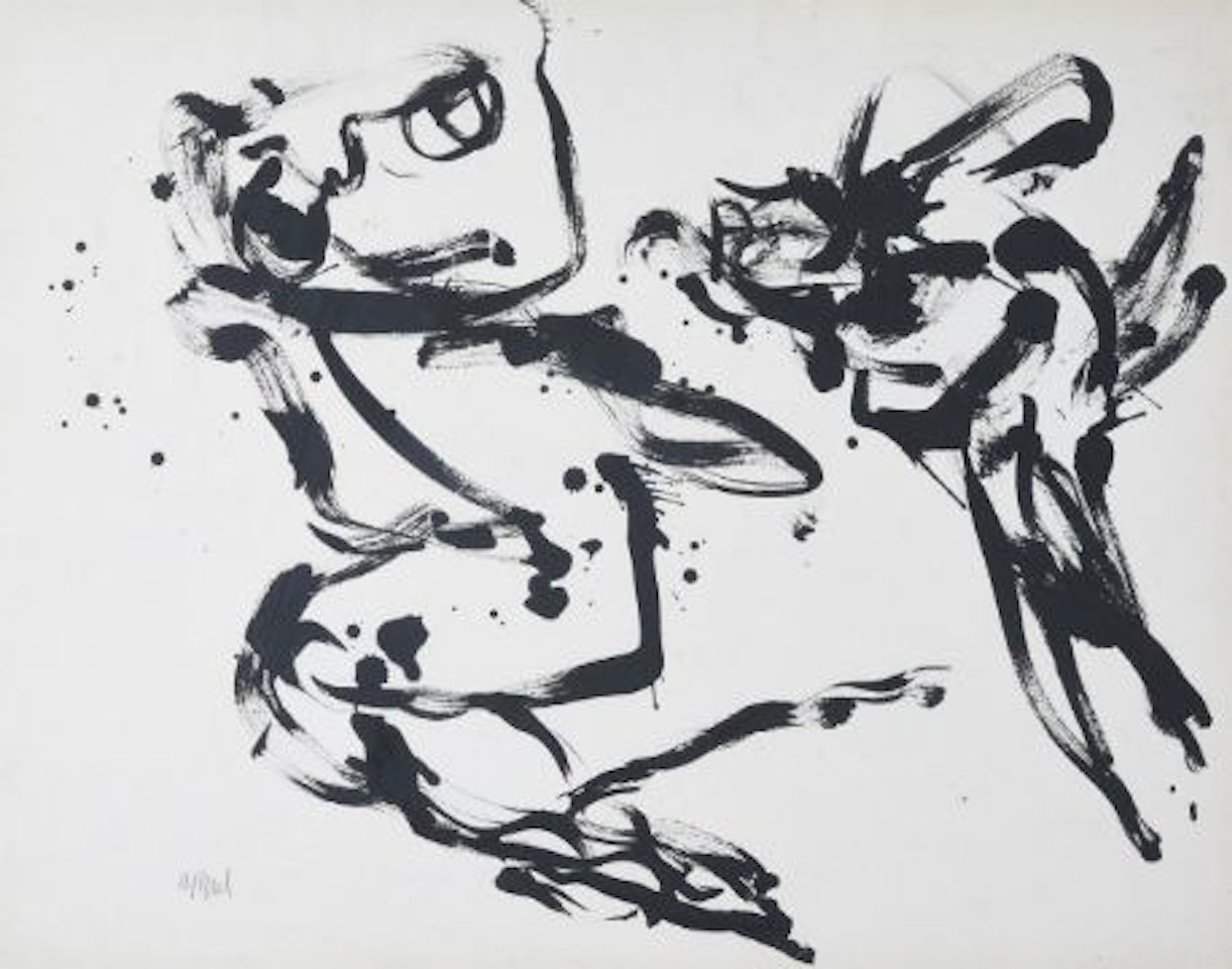 PARIS SERIES - BOY AND BIRD India by Karel Appel