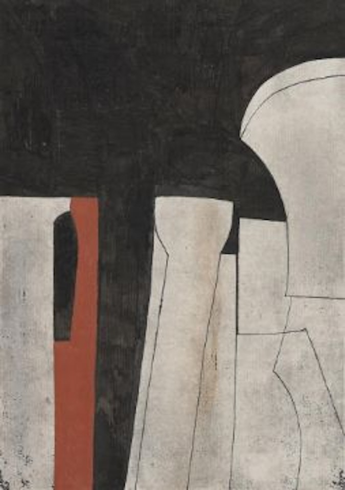 INTERIOR TUSCAN CATHEDRAL by Ben Nicholson, O.M.