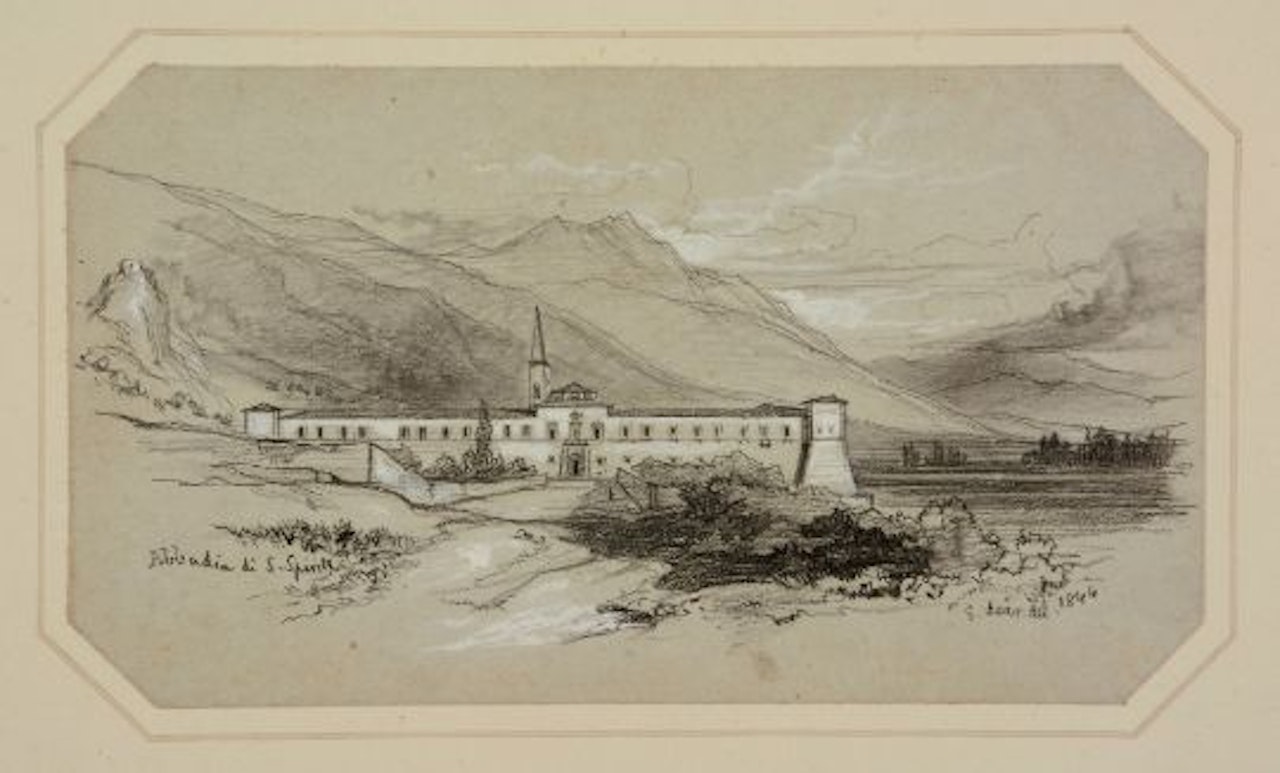 L"Abbazia di Santo Spirito by Edward Lear