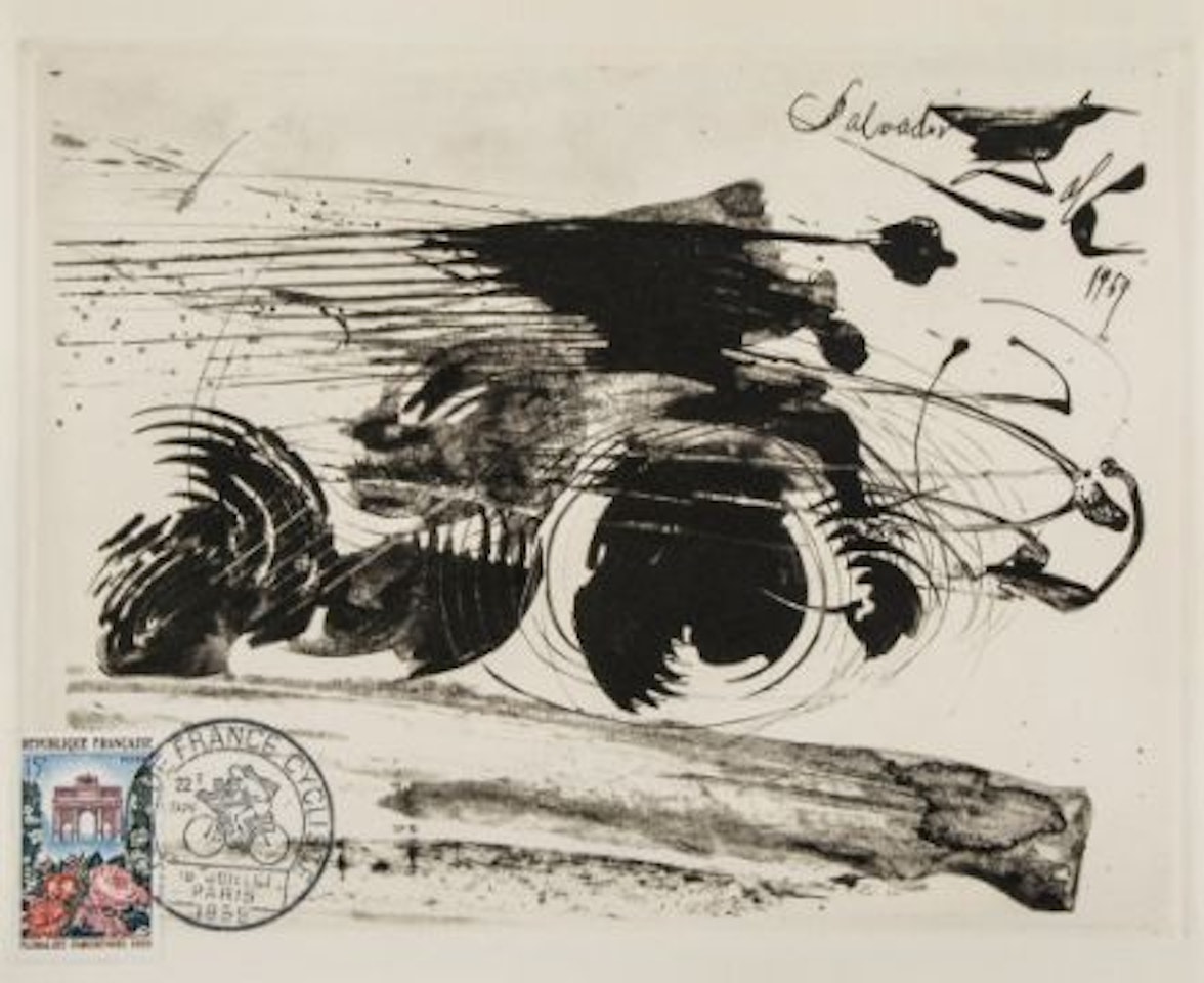 Tour de France Cycliste (M.&L.66A) the rare by Salvador Dali