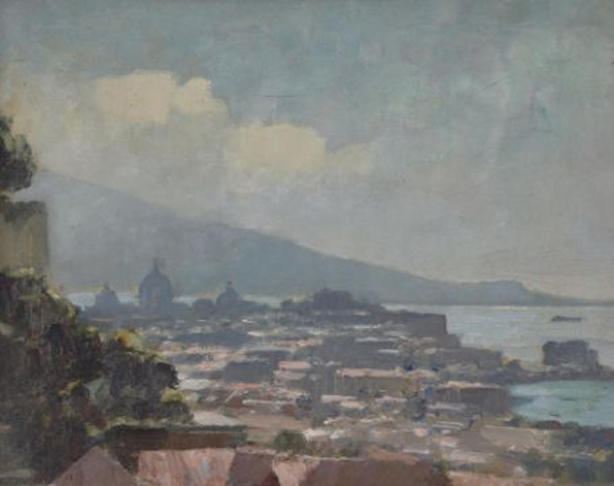 A panoramic view of Sorrento, Italy by Edward Seago