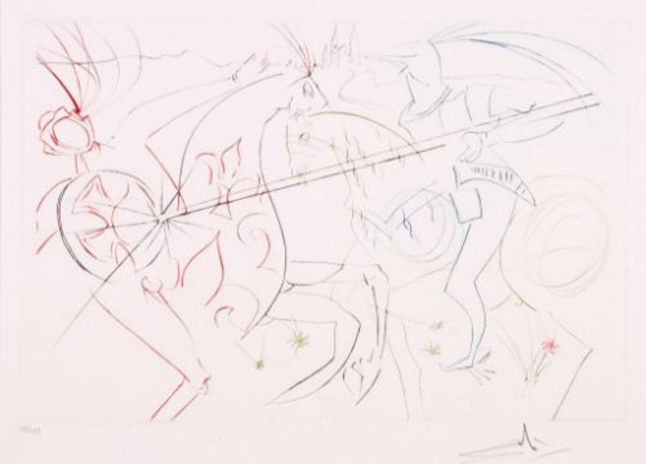 La Doulureuse Garde (M.&L.782) by Salvador Dali