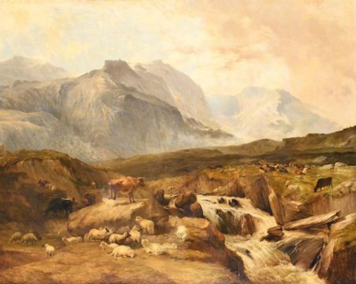 MOUNTAIN SCENERY, NORTH WALES by Thomas Sidney Cooper