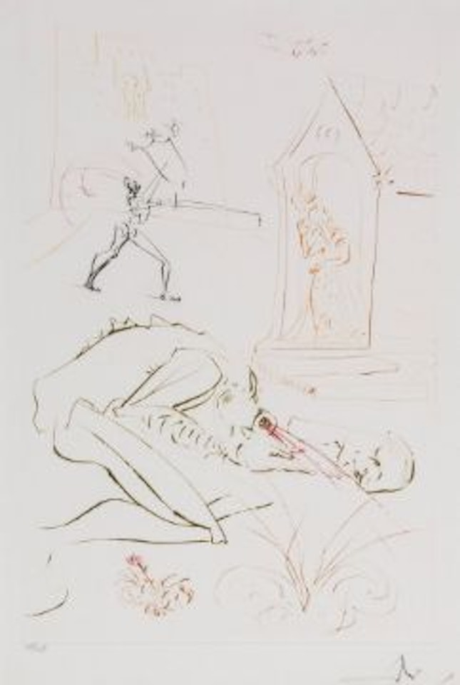 La Dame De Malehaut (M.&L.783) by Salvador Dali