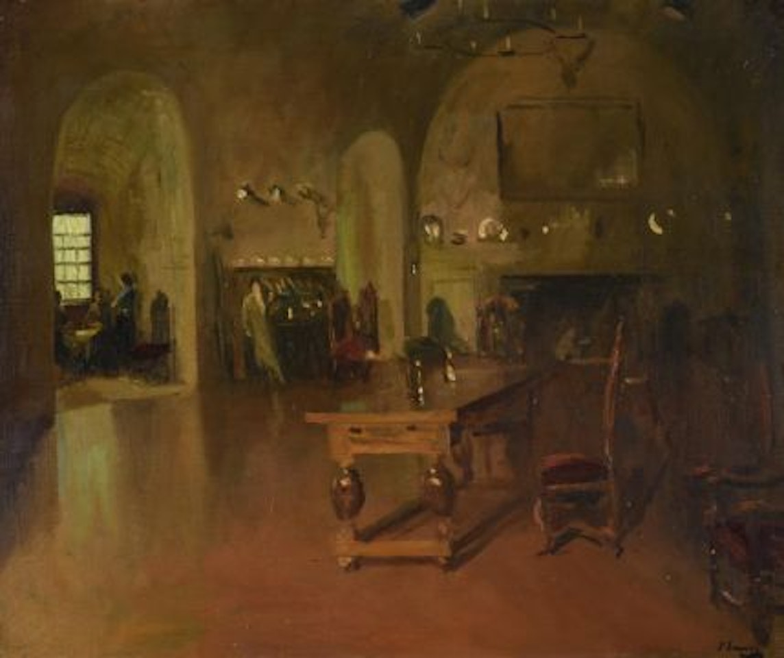 THE DINING ROOM AT LENNOXLOVE by John Lavery