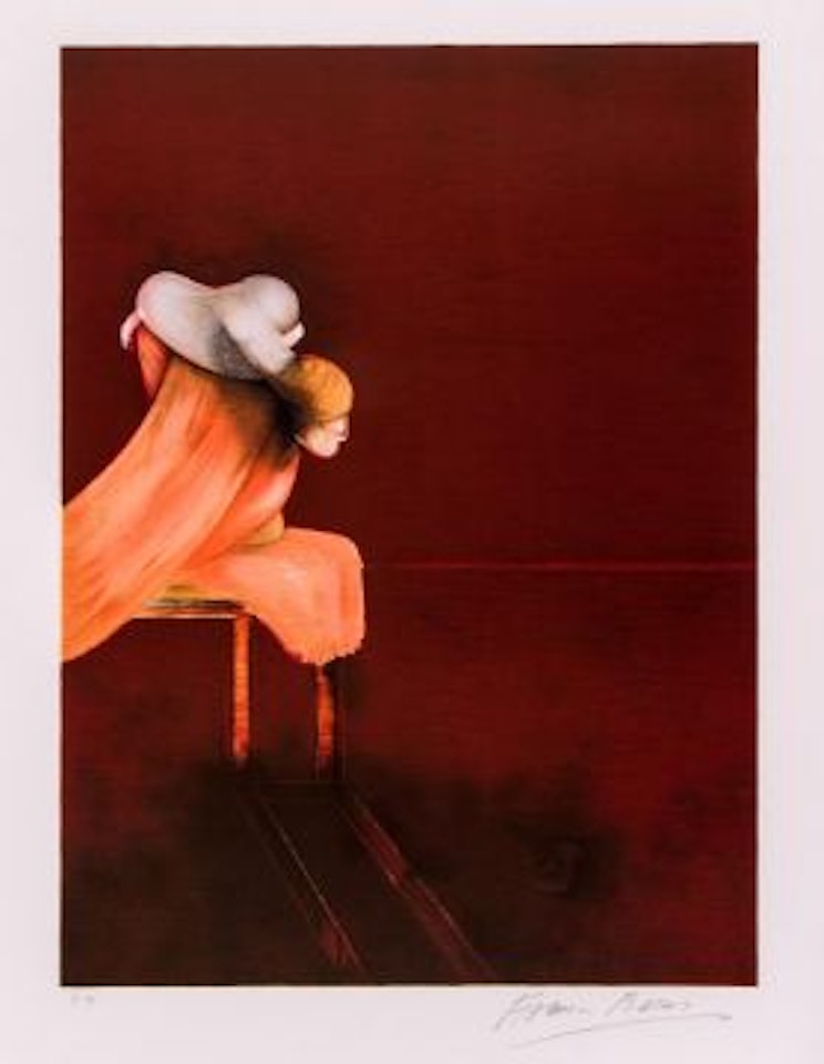 Left panel from, Second Version of the Triptych by Francis Bacon