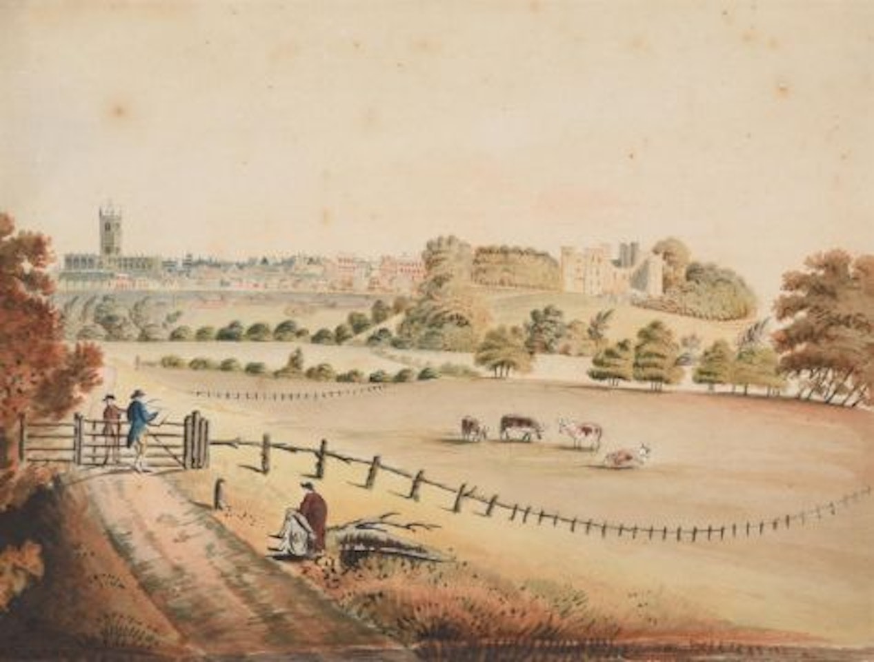 Two views traditionally identified as Chester by English School