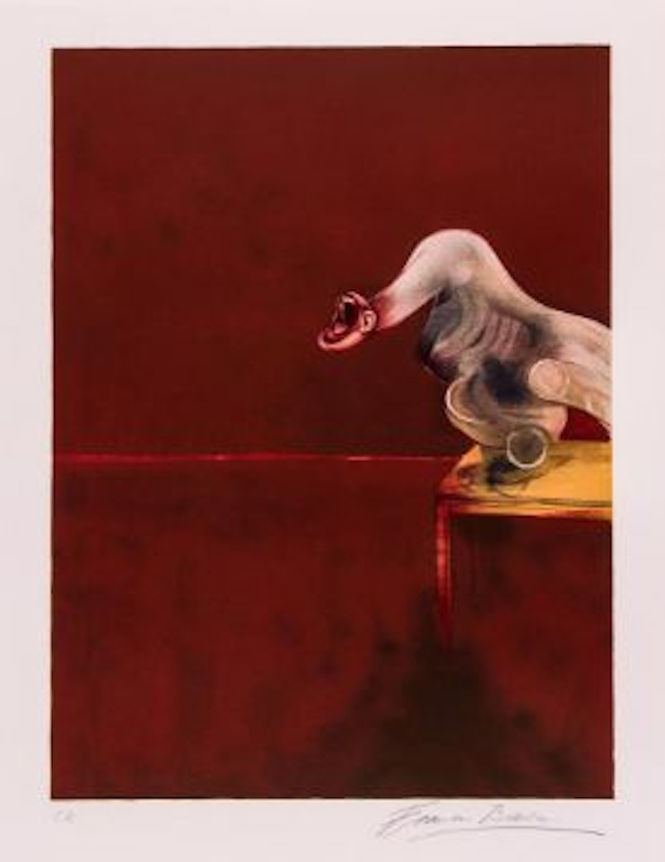 Right panel from, Second Version of the Triptych by Francis Bacon
