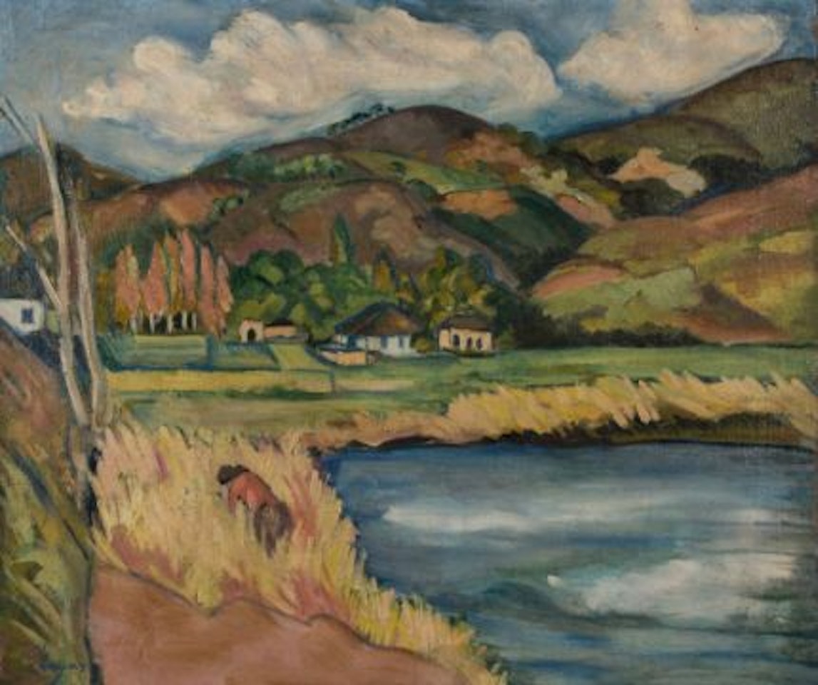 Figure by Lake by Celso Lagar