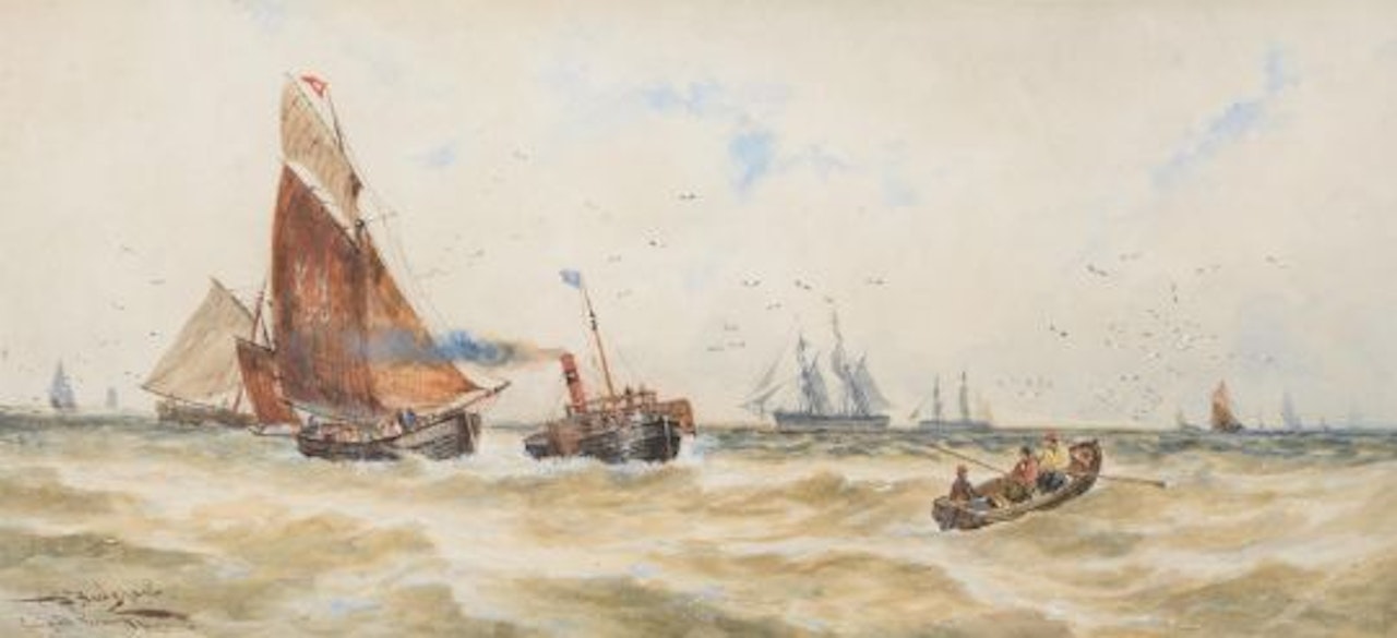 StudioComing into Yarmouth Harbour by Thomas Bush Hardy