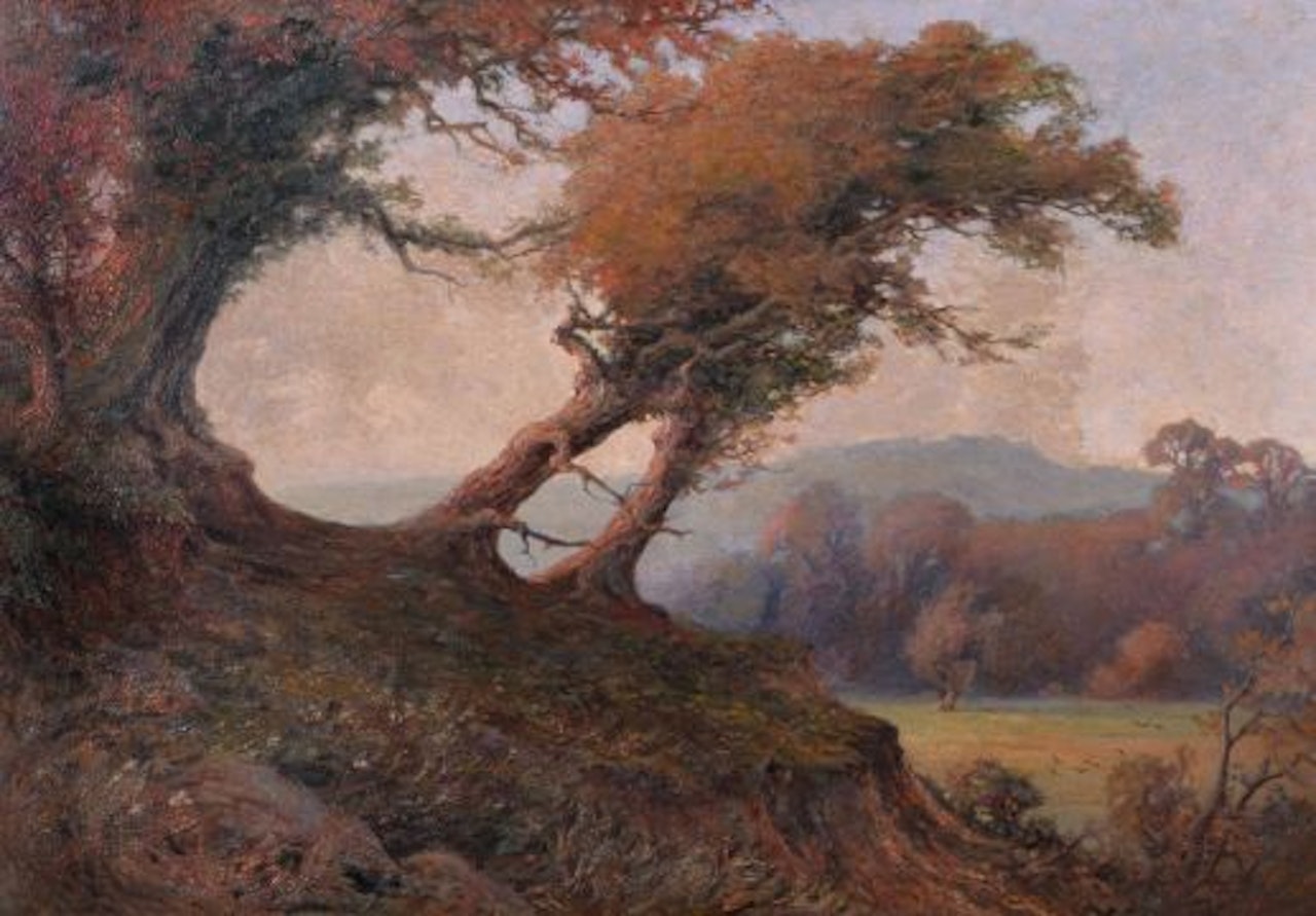 Autumnal landscape by English School
