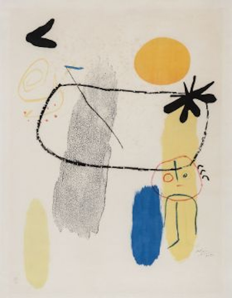 Figure with Red Sun I (M. 93) by Joan Miró