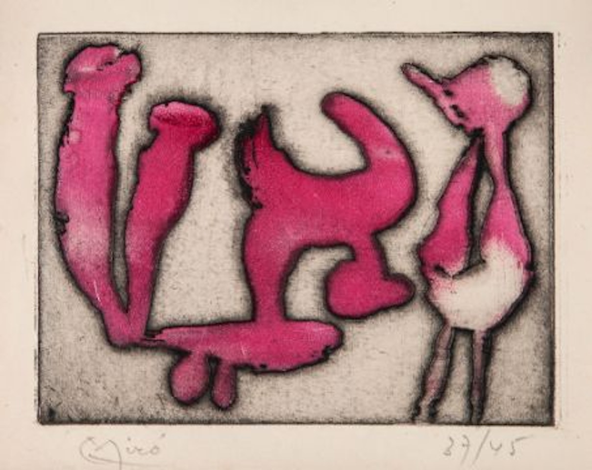 Greeting Card from Aime Maeght by Joan Miró