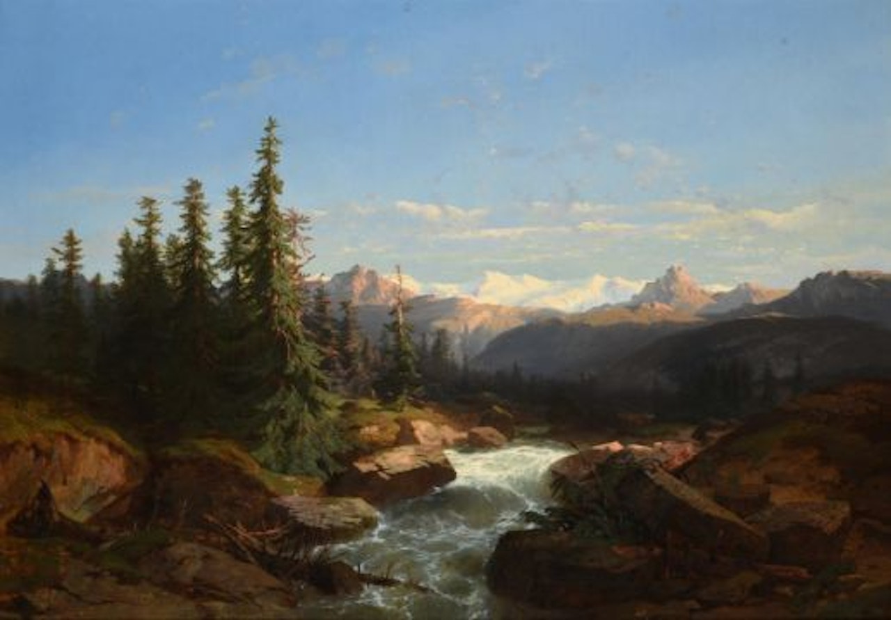 THE HASLI, CANTON OF BERNE by Alexandre Calame