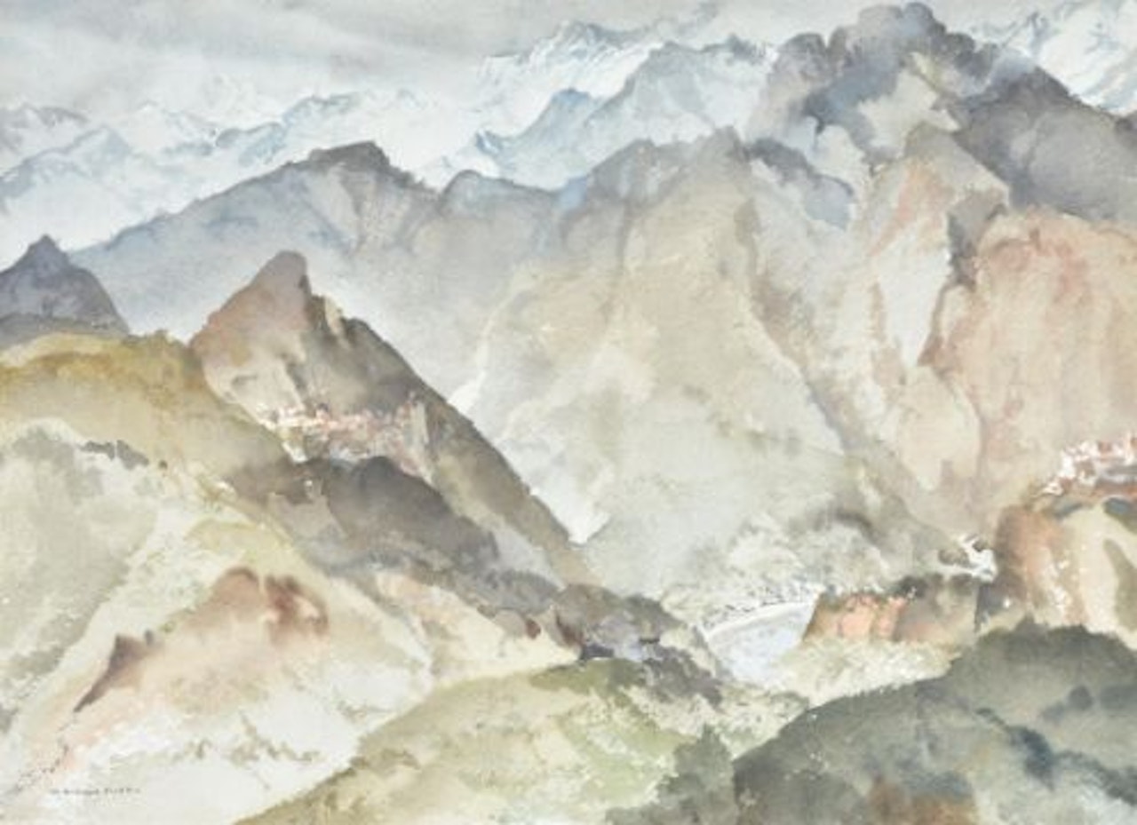 Mountain Landscape (Basses Alpes) by William Russell Flint