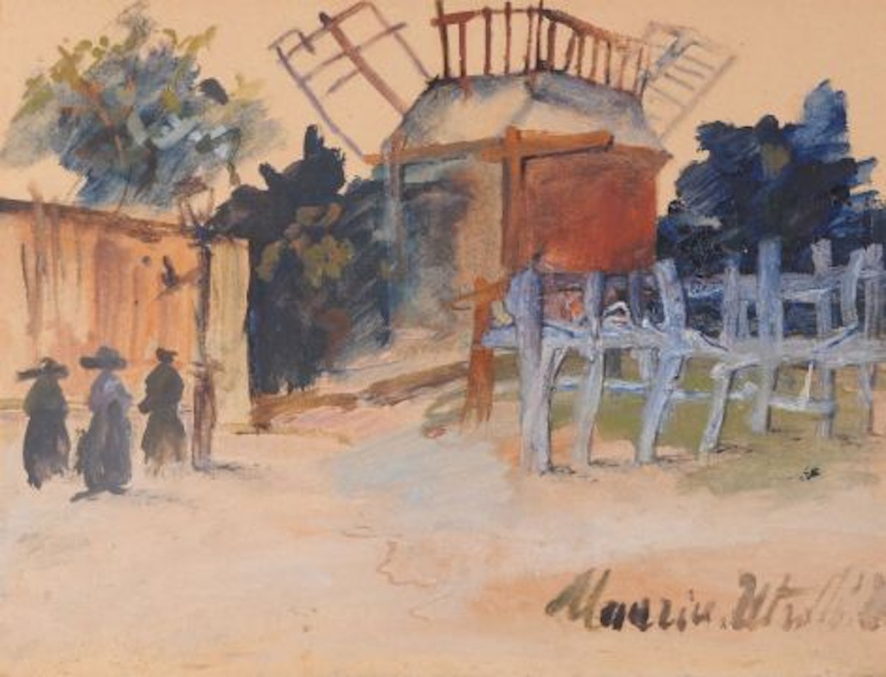 Montmartre, Moulin de la Galette by Maurice Utrillo