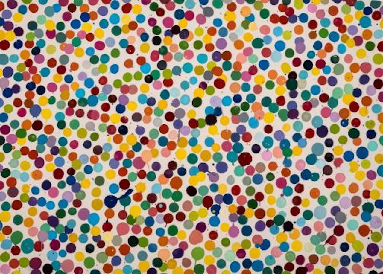 Suddenly Awake, 2016, from The CurrencyEnamel paint on paper by Damien Hirst