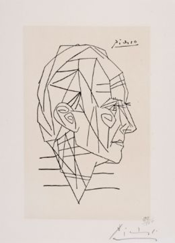 Un poème dans chaque livre de Paul Eluard (C.109) by Pablo Picasso