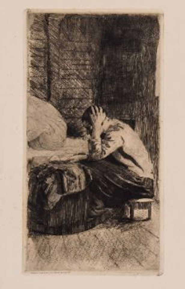 Frau an der Wiege (K.40) by Kathe Kollwitz