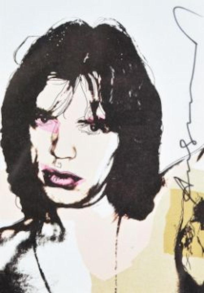 ick Jagger - promotional card by Andy Warhol