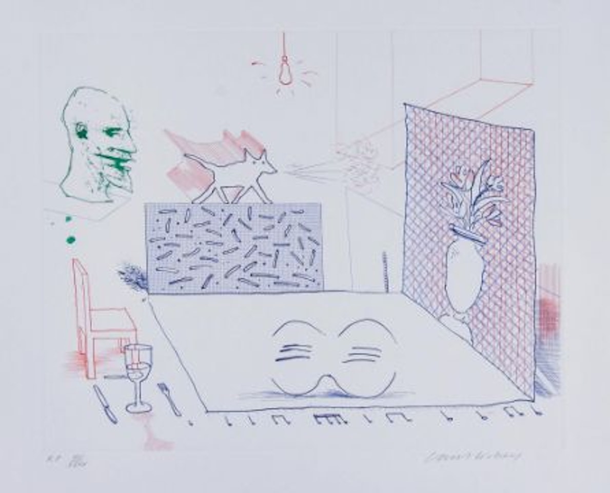Discord Merely Magnifies (t.184) by David Hockney