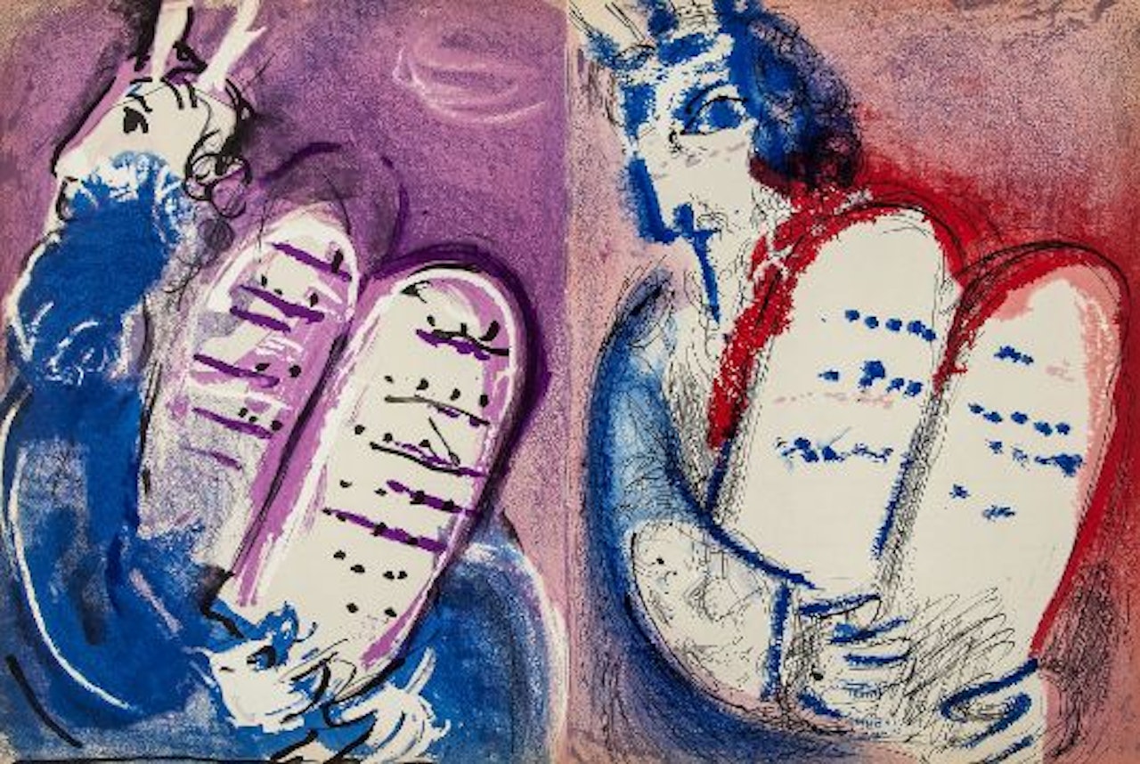 Illustrations for the Bible the book by Marc Chagall