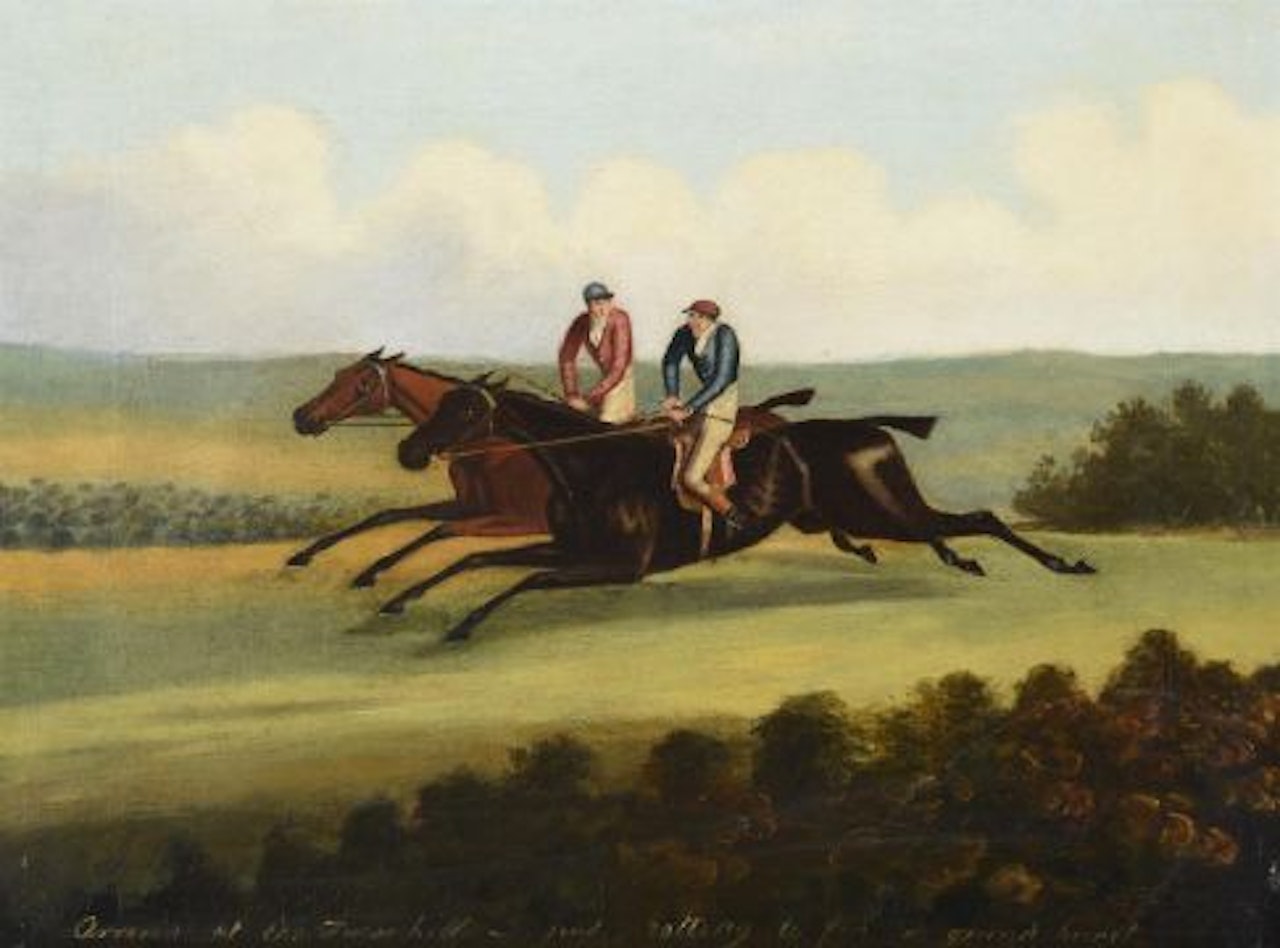 Hambletonian Beating Diamond by English School