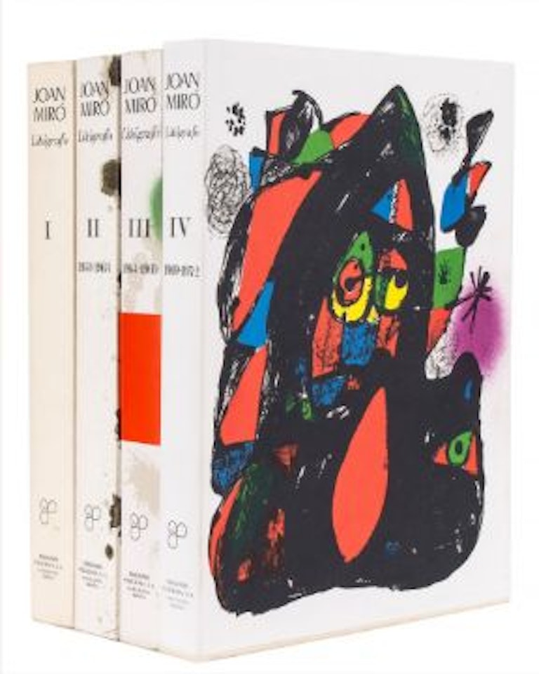 Lithographs I-IV the four volumes by Joan Miró