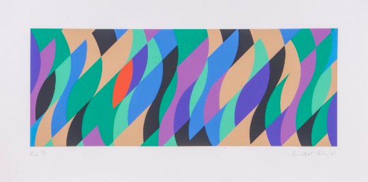 Red (s.59) by Bridget Riley