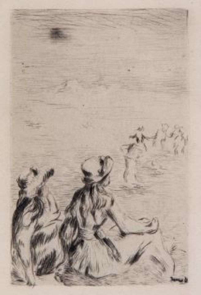 Sur la Plage á Berneval by Pierre-Auguste Renoir