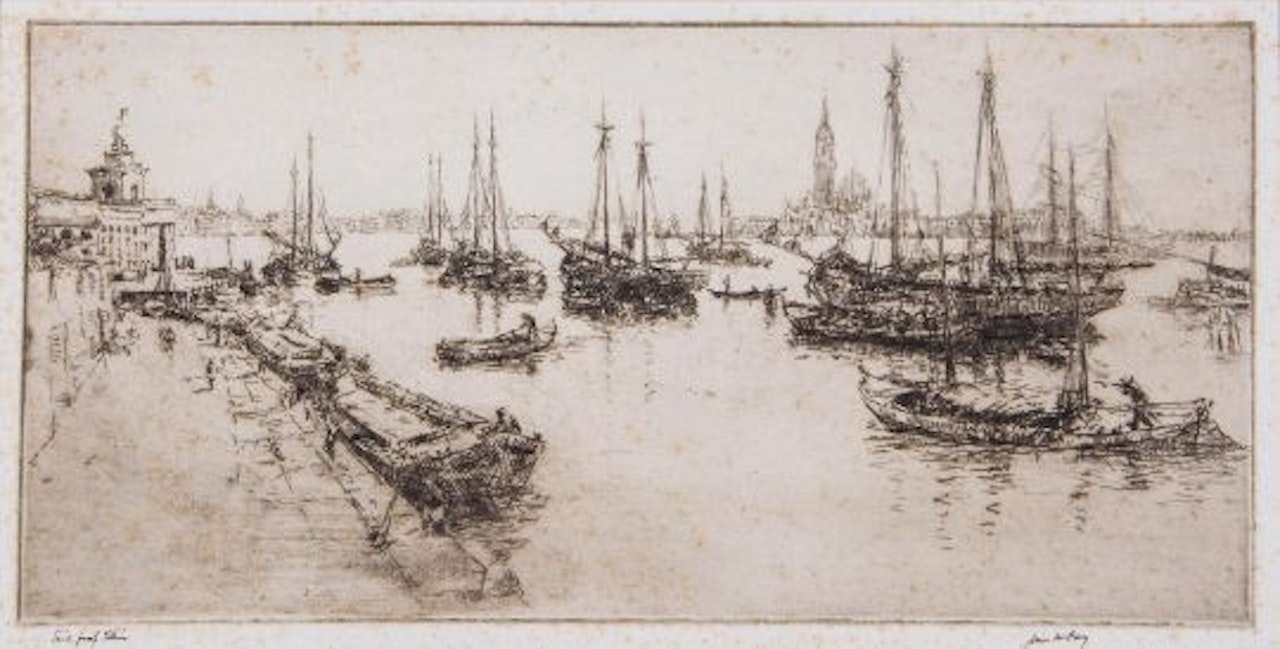 Shipping in the Giudecca Canal; [H.245] by James Mcbey