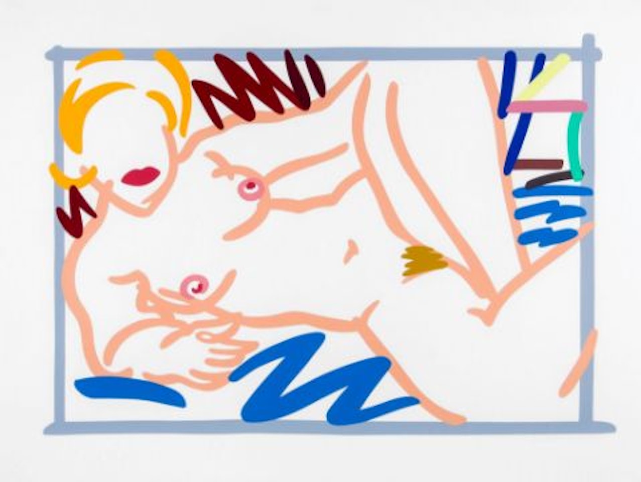 Judy on a Blue Blanket by Tom Wesselmann