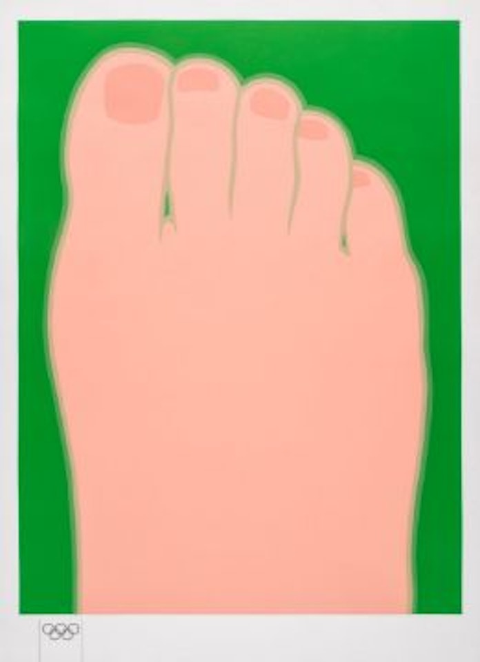 Great American Foot screenprint in colours by Tom Wesselmann