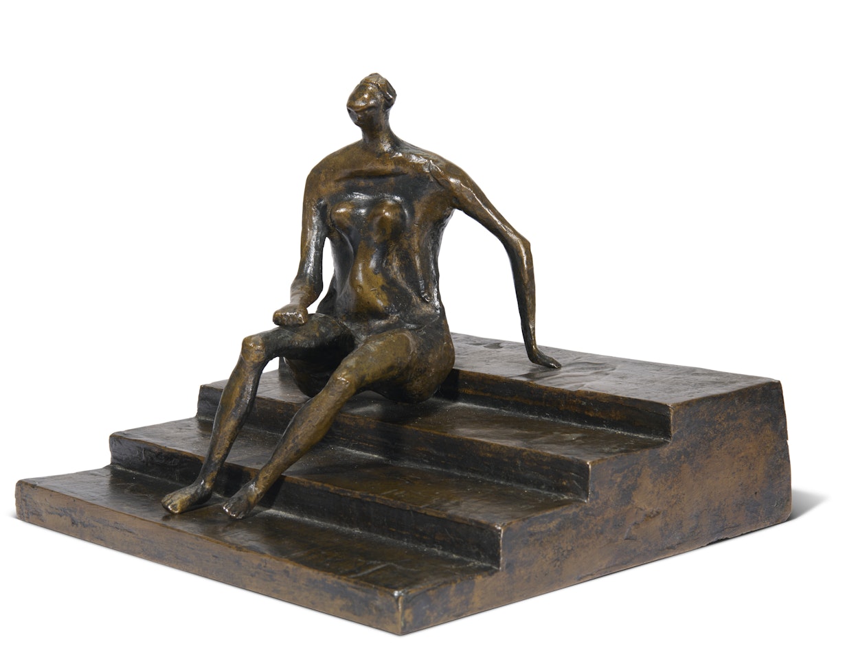 Seated Figure on Square Steps by Henry Moore