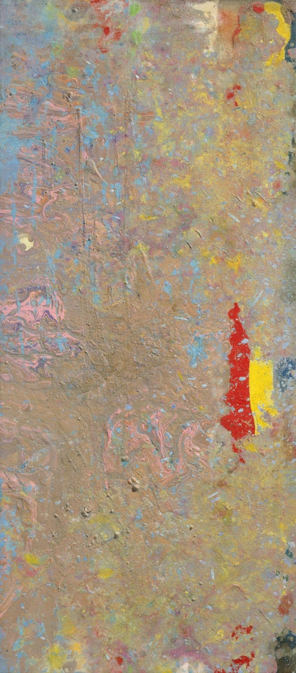 Red Candle by Frank Bowling